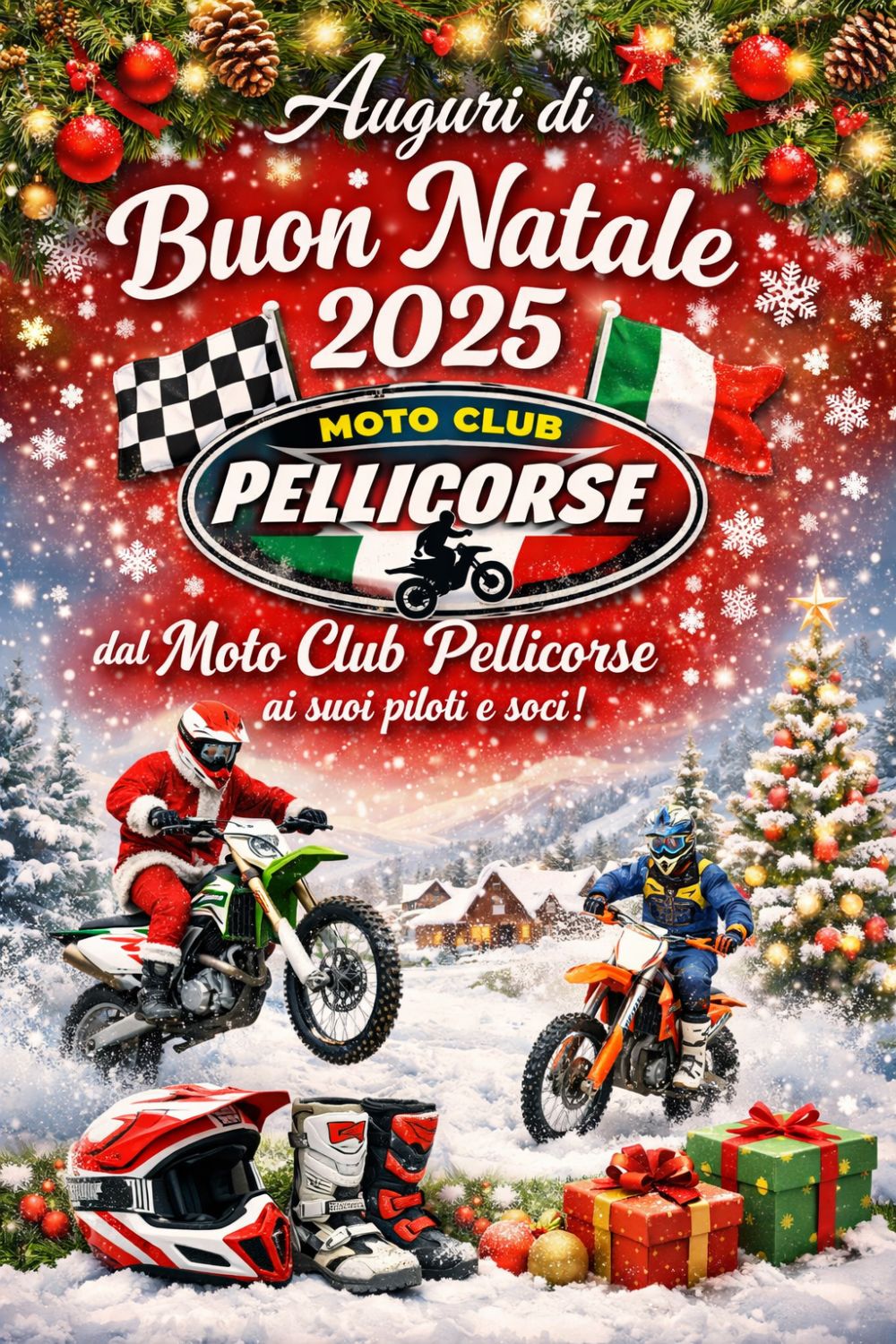 Auguri a tutti voi dal Moto Club Pellicorse