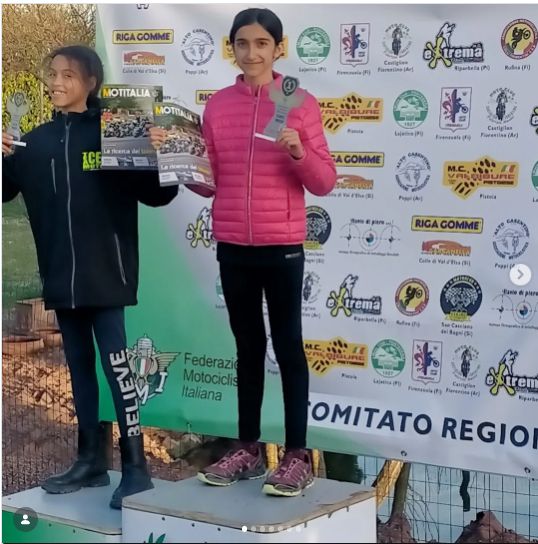 Giovanna Corrado sul gradino più alto del podio di Riparbella
